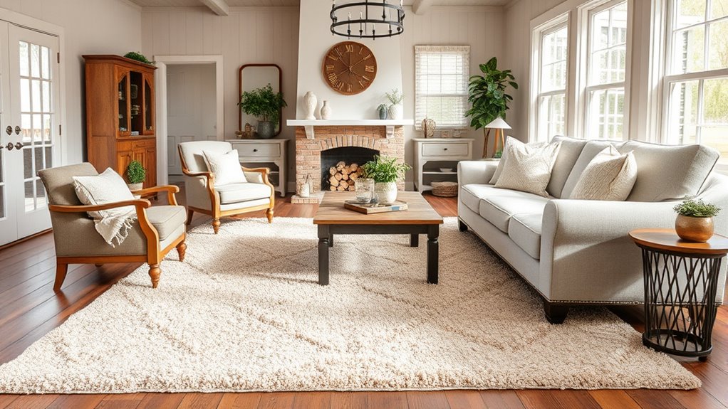 choosing practical neutral rugs