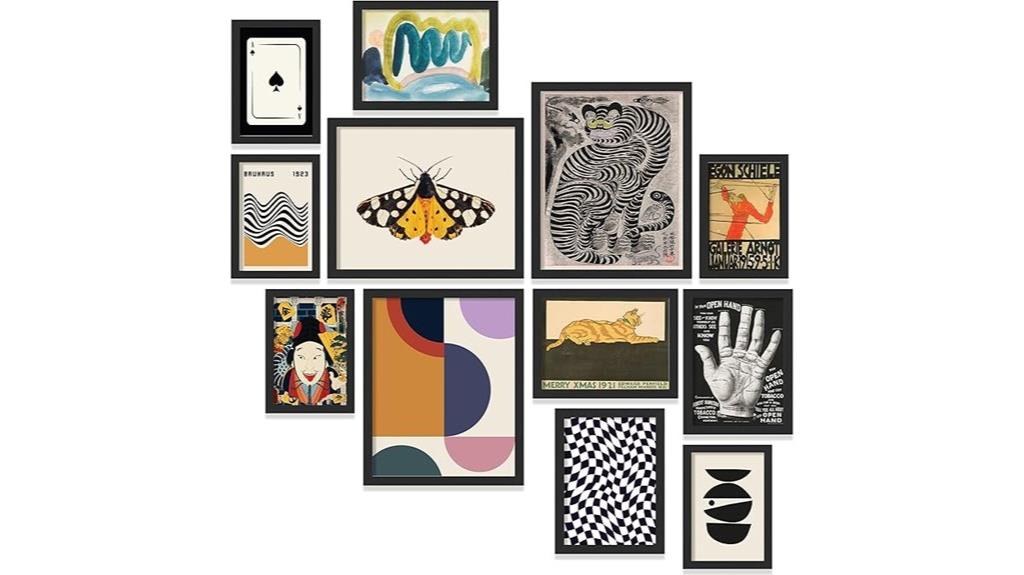 colorful framed wall art