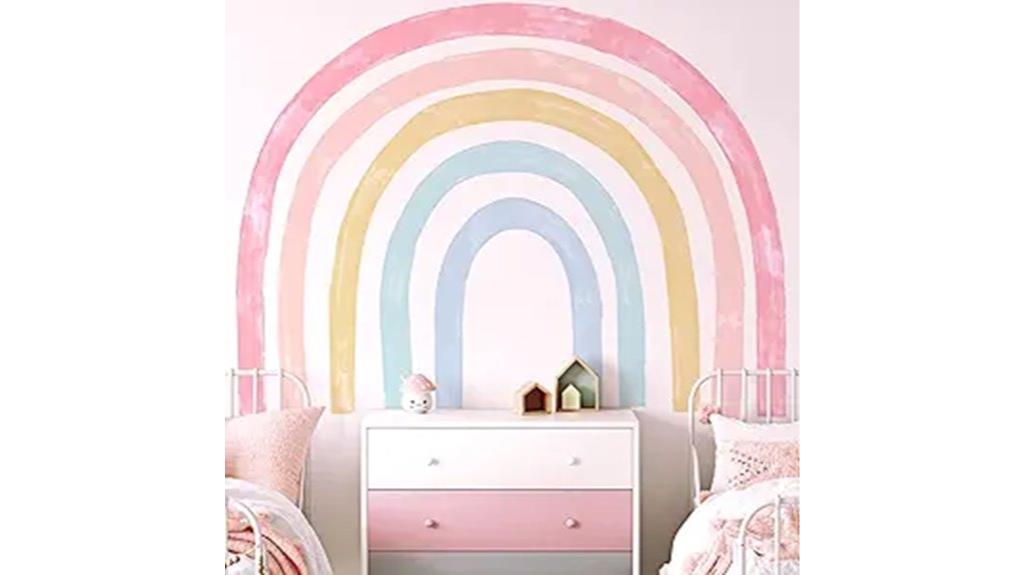 colorful rainbow wall decals