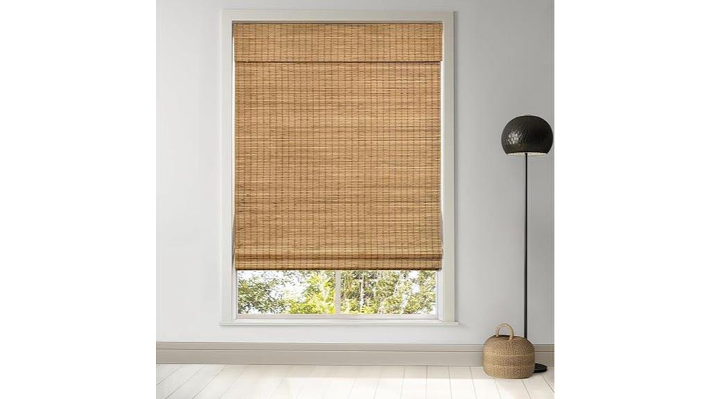 cordless bamboo roman shades