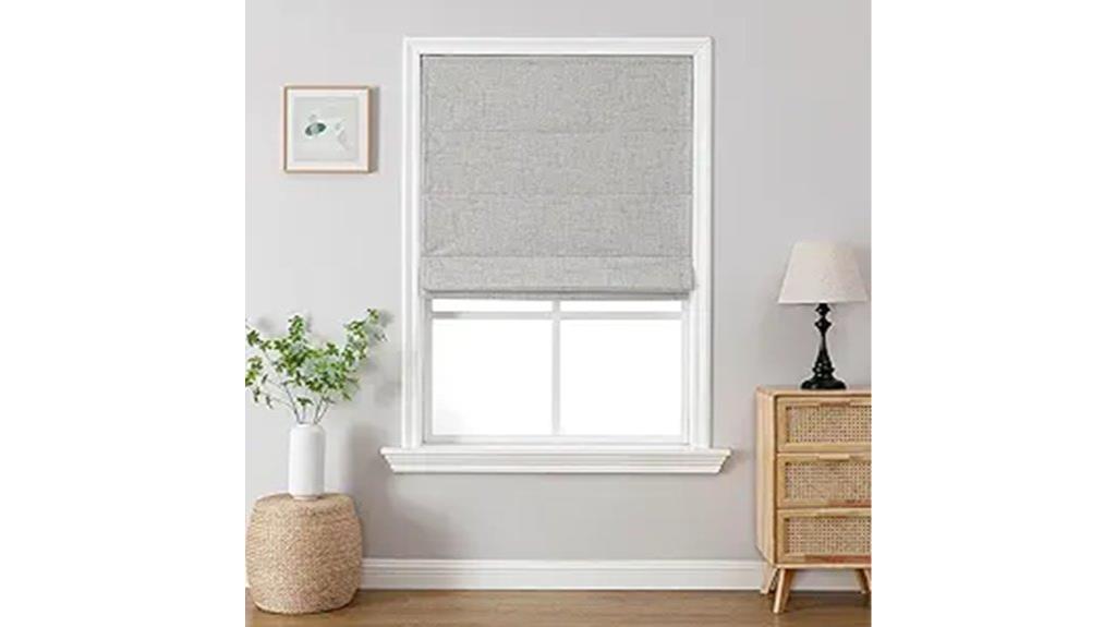 cordless linen roman shades