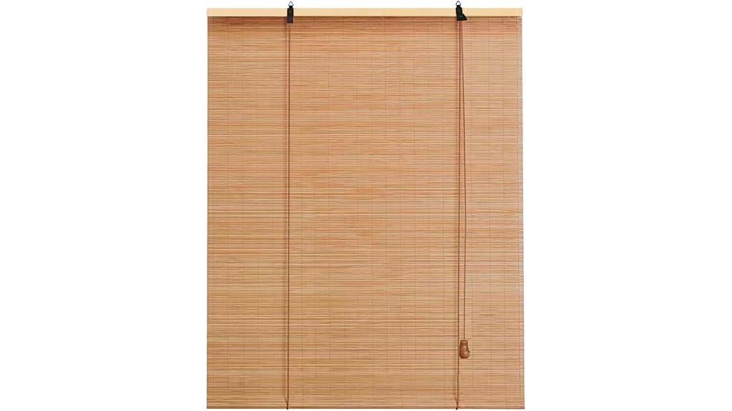 custom sized bamboo shades