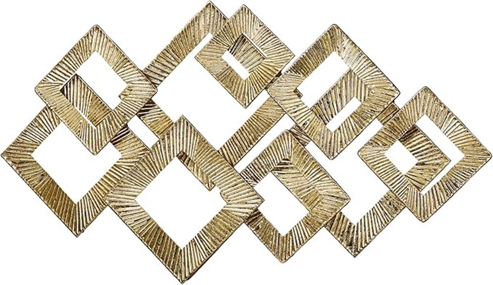 elegant diamond illusion sculpture