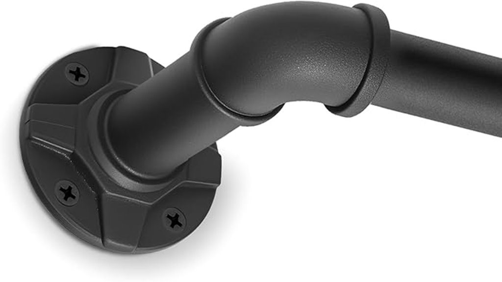 extended industrial curtain rods