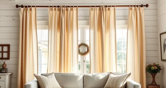 farmhouse curtain style ideas
