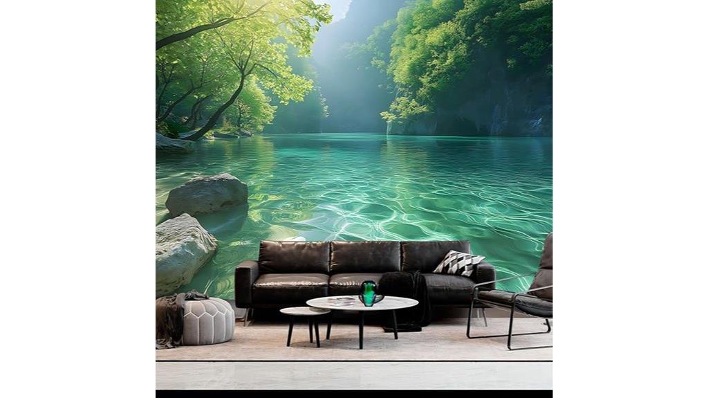 forest sea cave tapestry