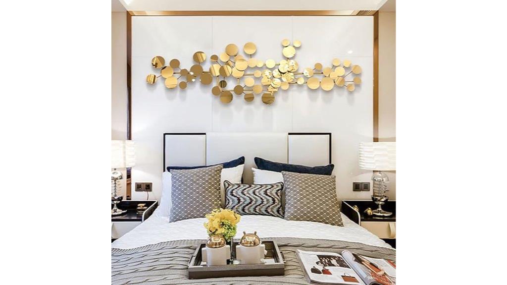 gold metal wall art