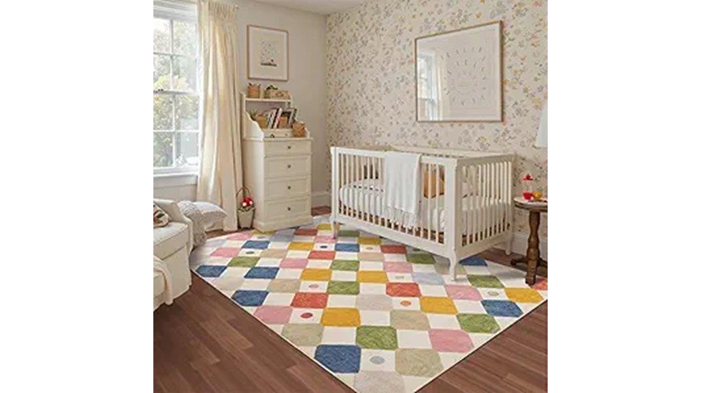 kids washable non slip rug