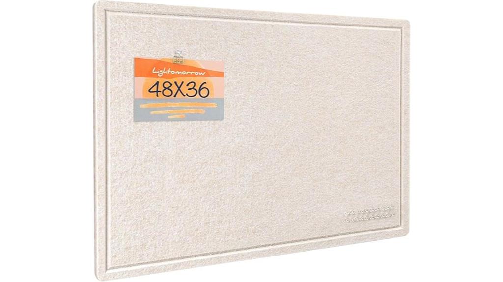 large 48x36 inch bulletin board