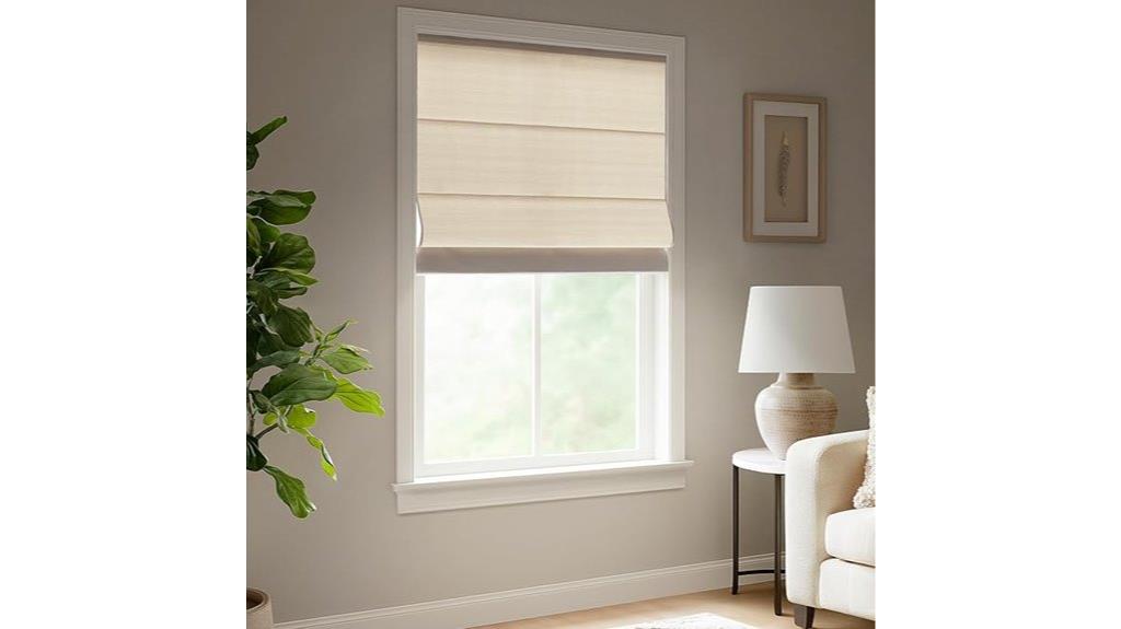 linen cordless roman shades