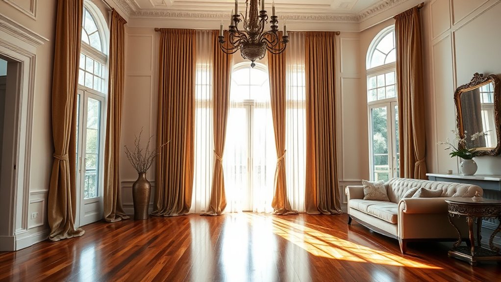 long elegant curtain options