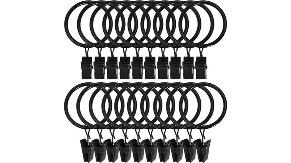 metal curtain ring set