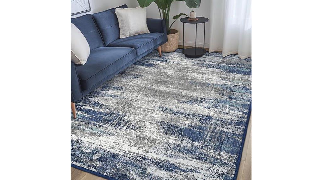modern abstract area rug