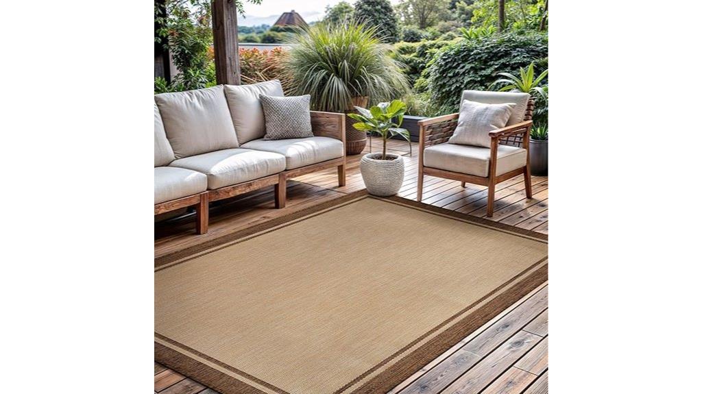 natural brown 5x7 rug