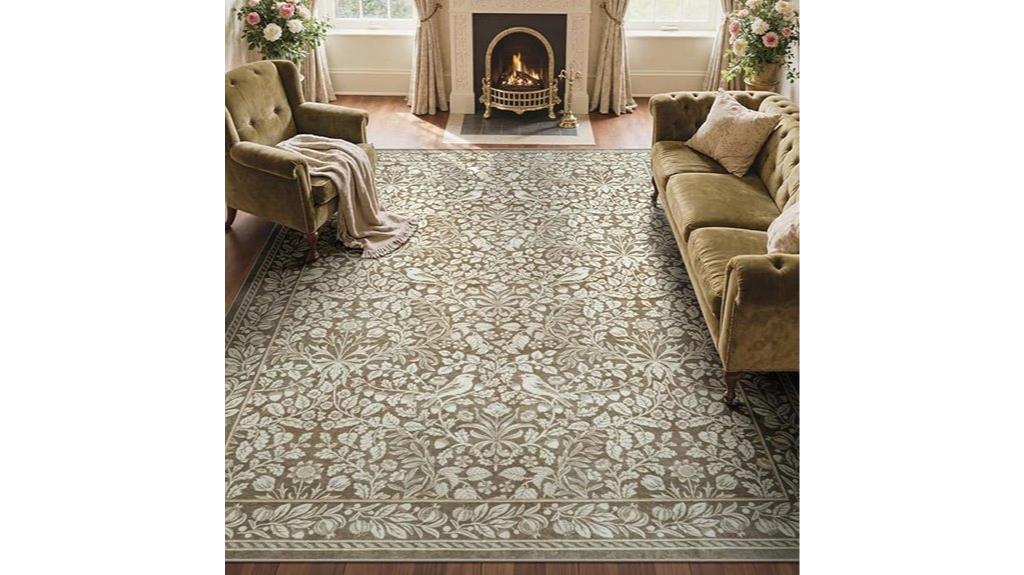 neutral living room rug