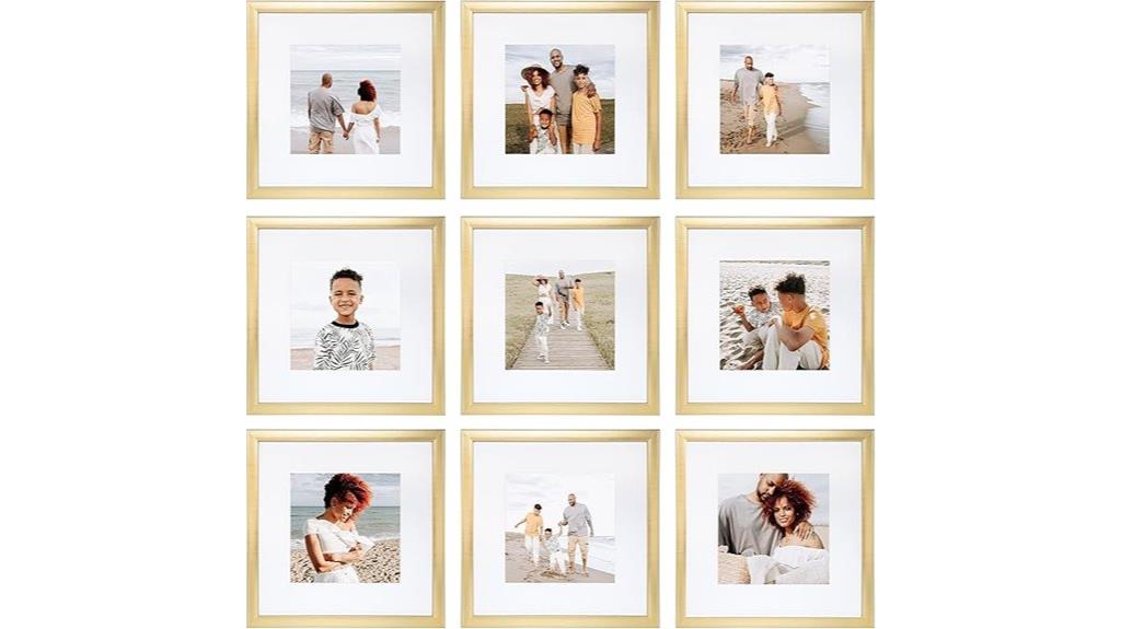 nine piece wall frame set