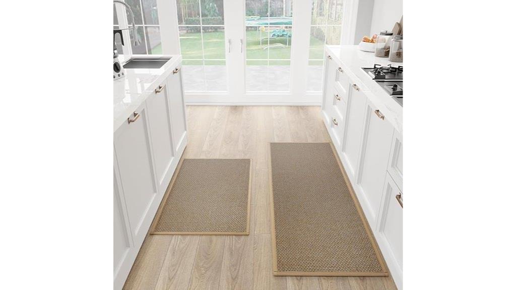 non slip cushioned kitchen rugs