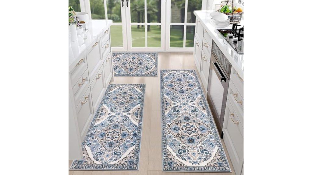 non slip washable farmhouse rugs