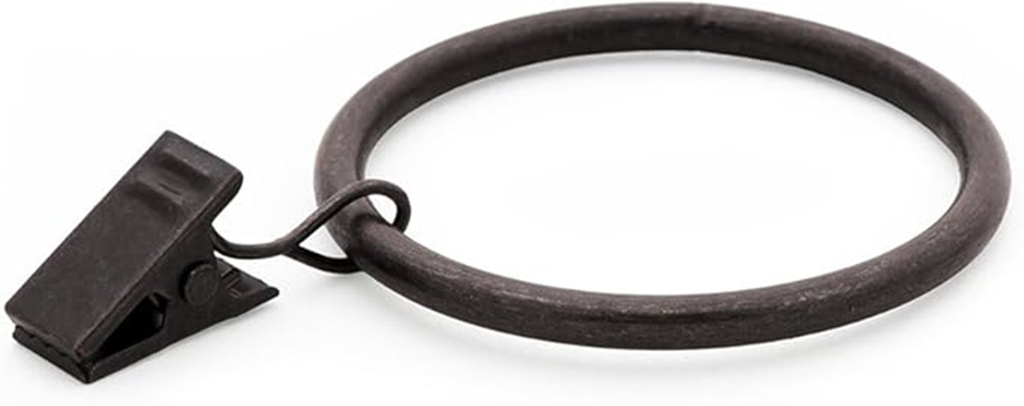 oil rubbed bronze curtain clips