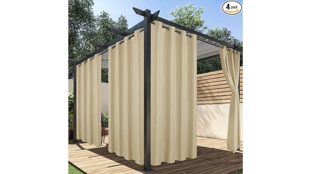 outdoor waterproof patio curtains
