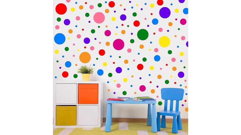 polka dot wall decals