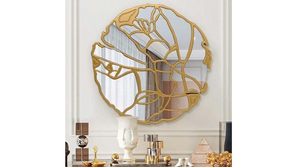 round wall mirror decor