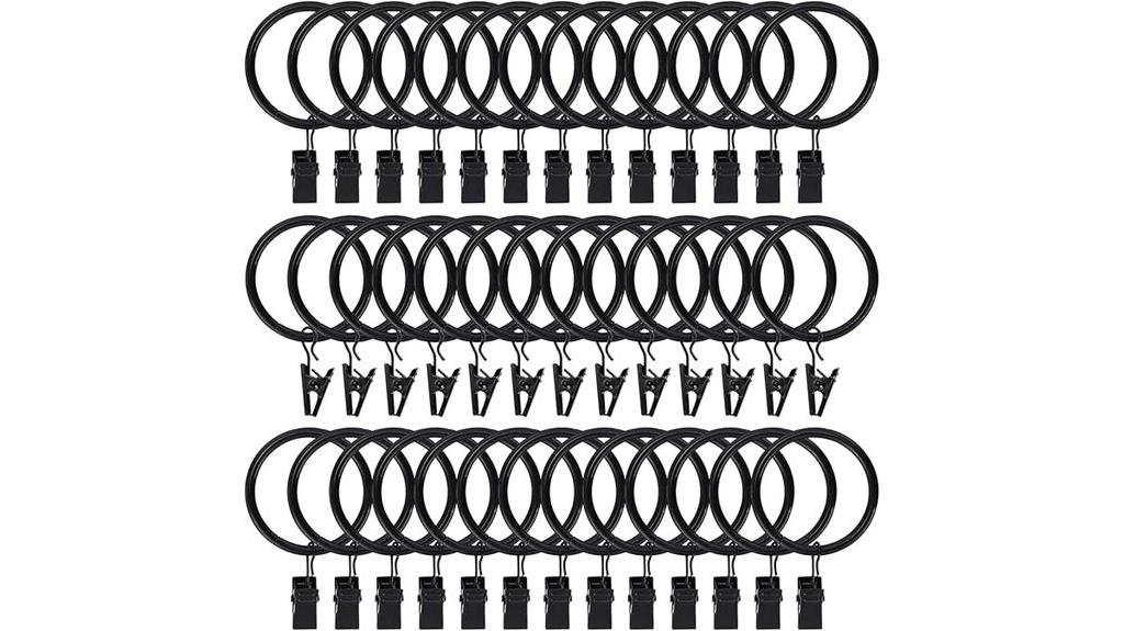 rustproof metal curtain rings