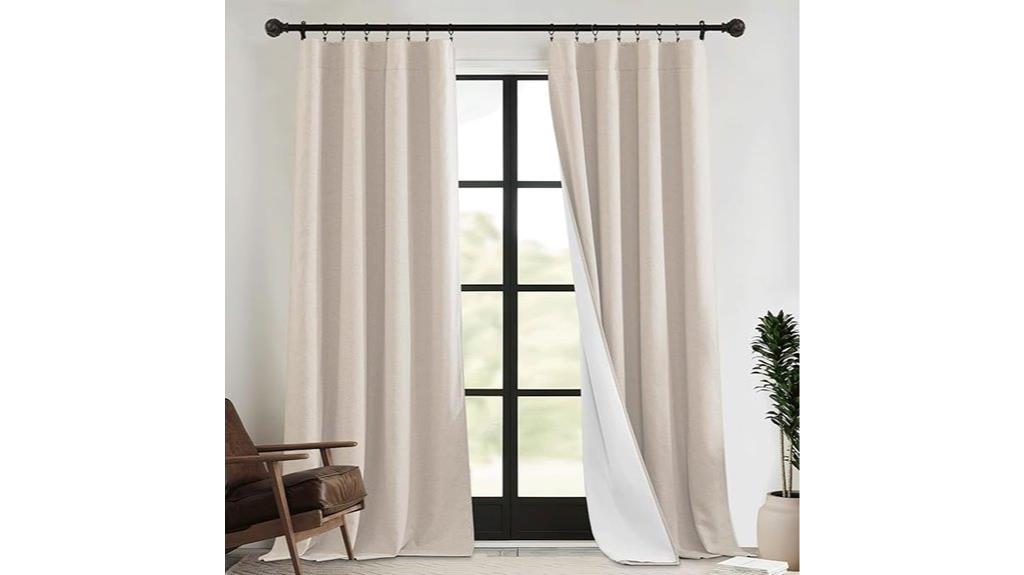 ryb linen curtain set