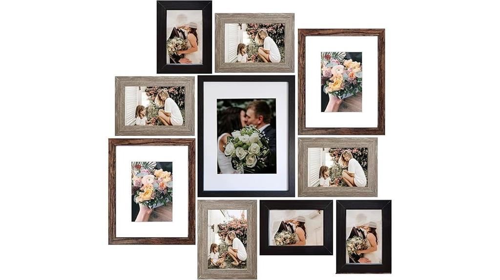 set of 10 collage picture frames