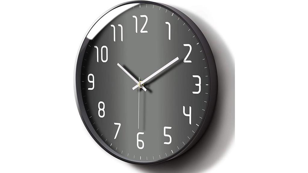 silent large wall clock