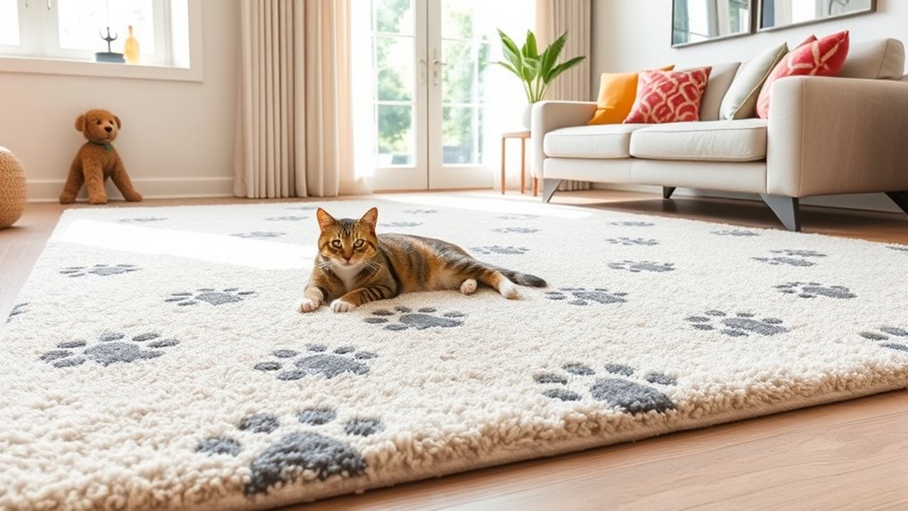 stylish functional pet rugs