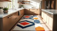 stylish washable kitchen rugs