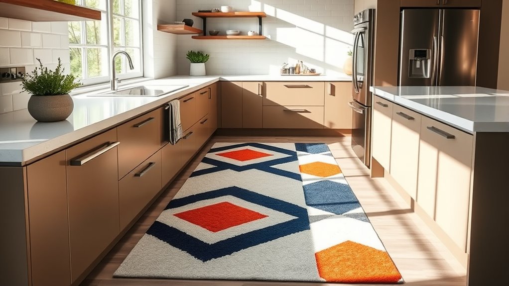 stylish washable kitchen rugs