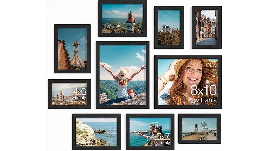 ten pack photo frames