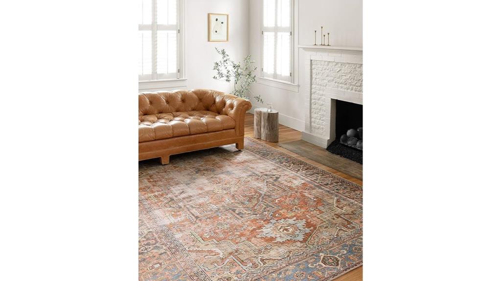 terracotta sky area rug