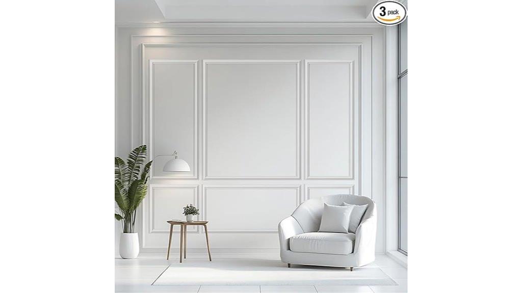 three piece wall molding