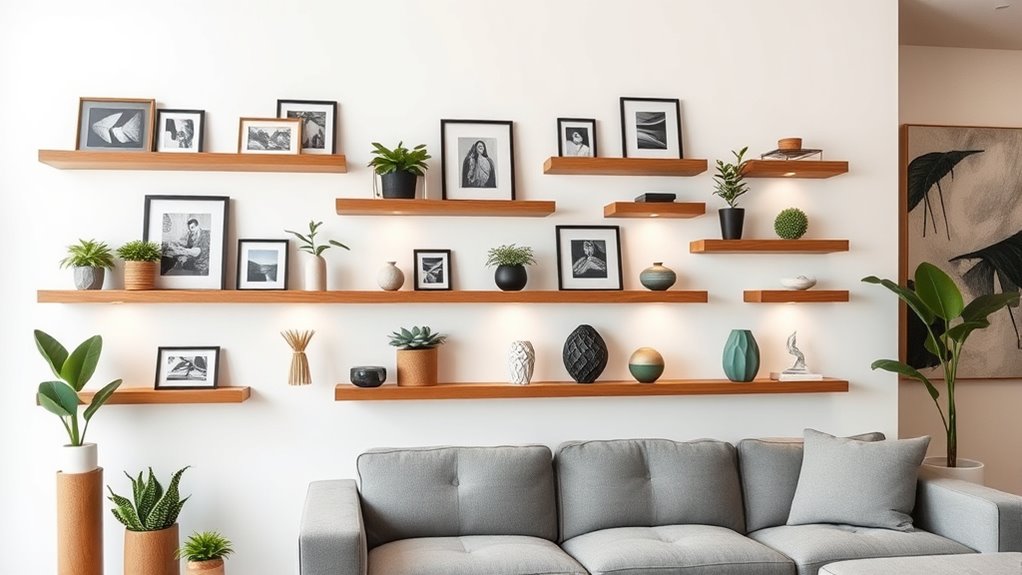 top 14 picture shelf ideas