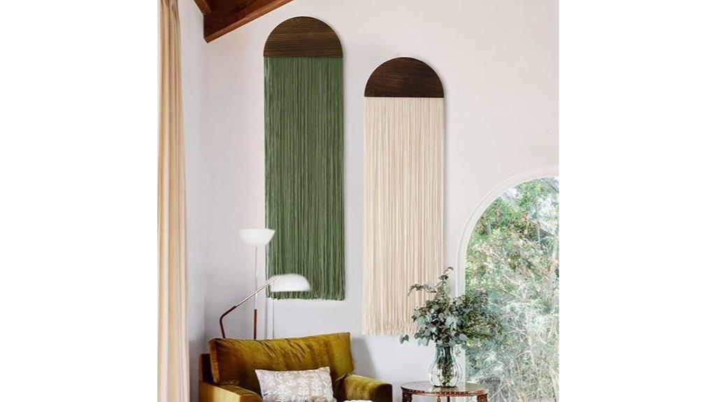 two piece boho wall hangings