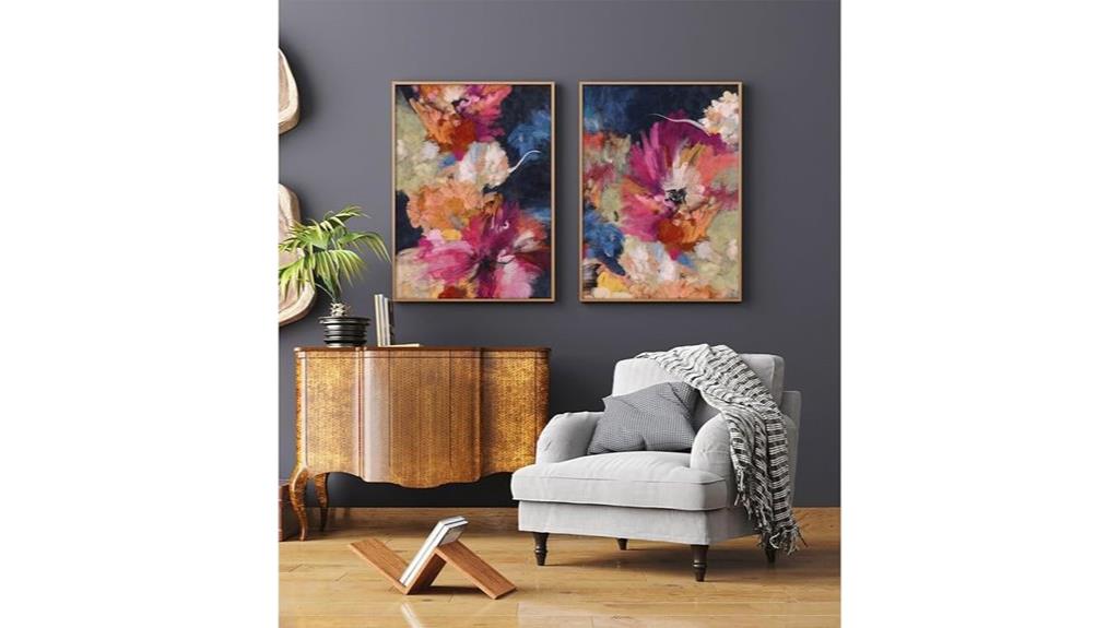 vibrant abstract wall decor