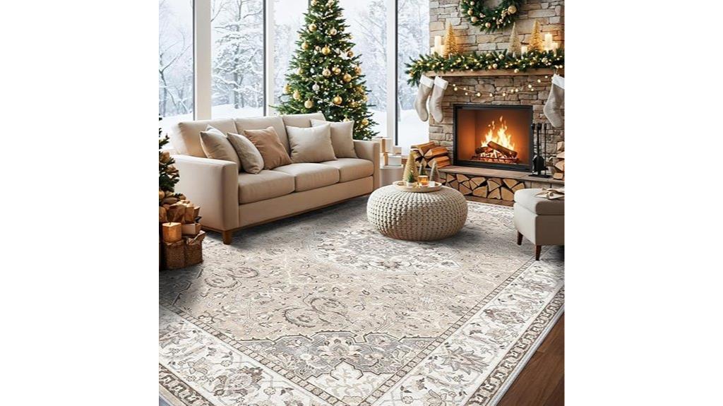 vintage 10x14 washable rug