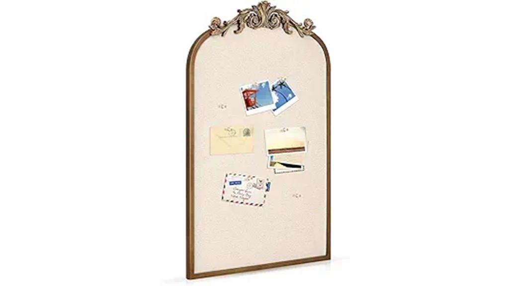 vintage arch scalloped bulletin board
