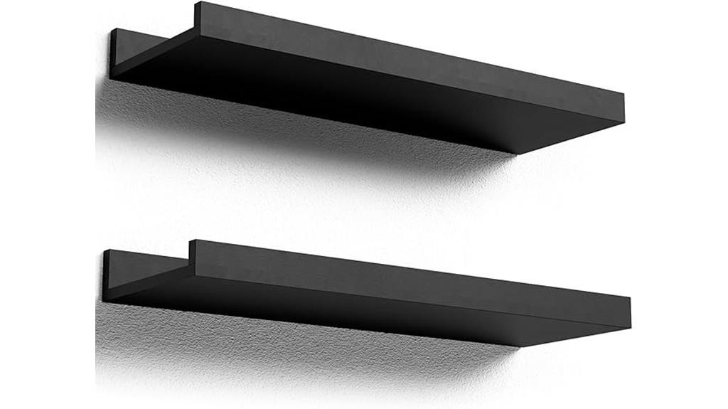 wall mounted floating shelves