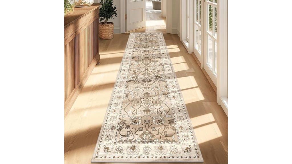 washable 2x8 floral rug