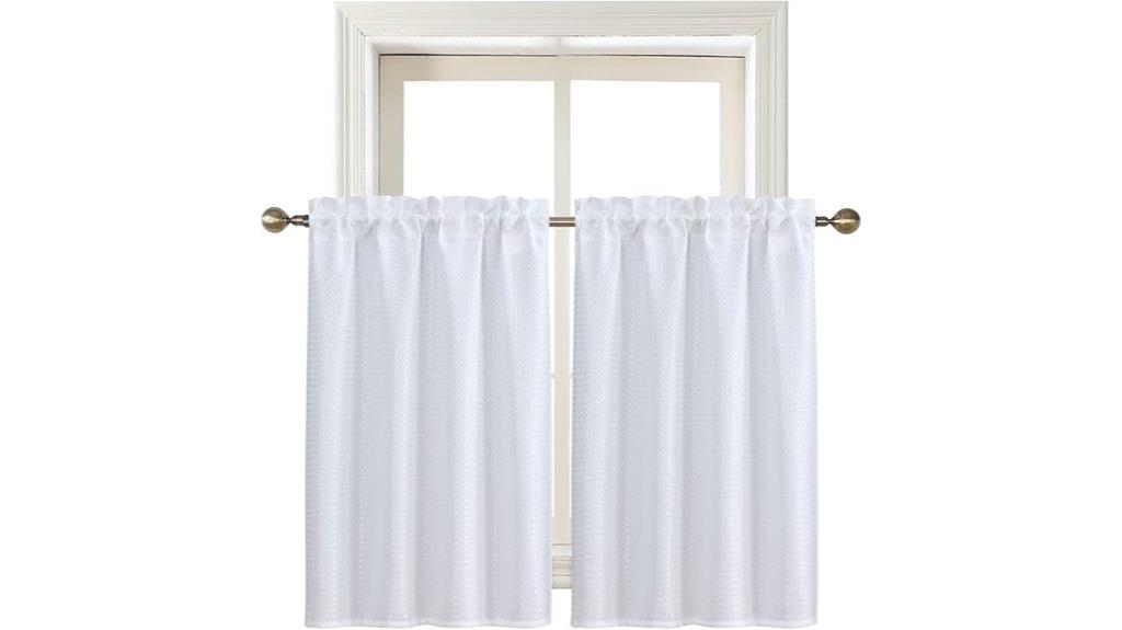 waterproof bathroom curtain set