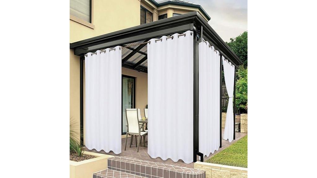 waterproof outdoor curtain dimensions