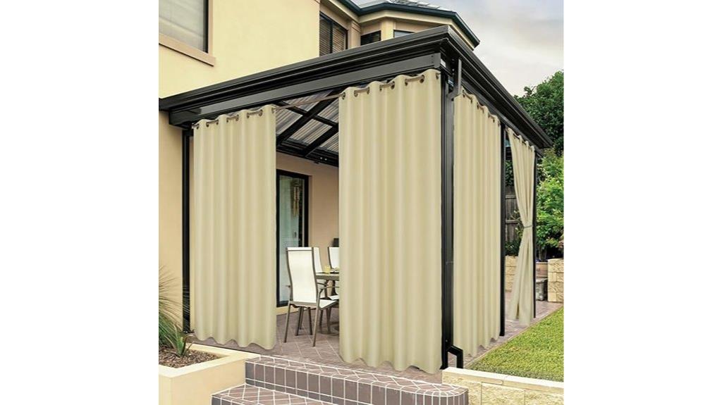 waterproof outdoor patio curtains