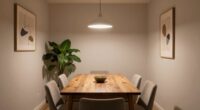 balance in narrow dining