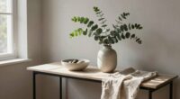 balanced entry table decor