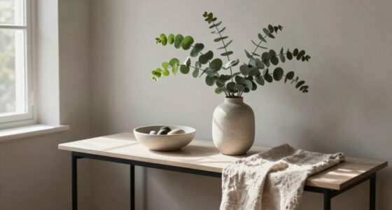 balanced entry table decor