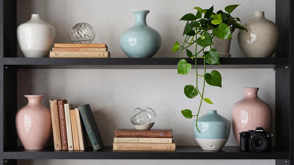 balanced shelf styling tips